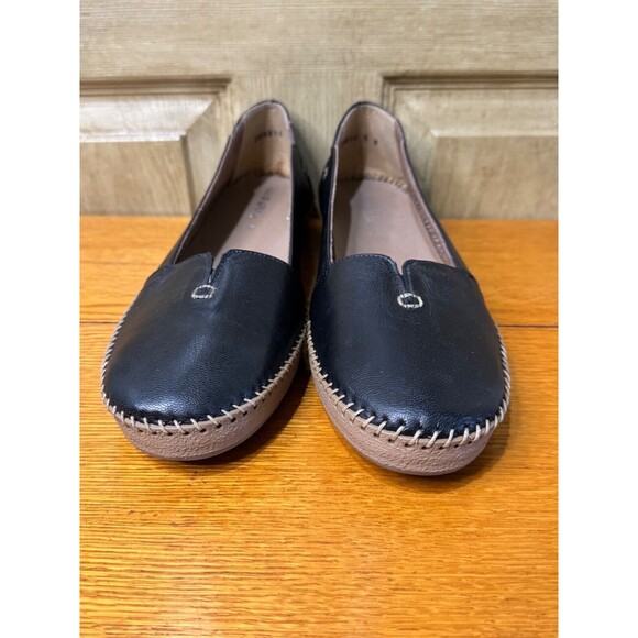 SOUL OF AFRICA Loafers Flats Black Leather Size Lucceil Dalia 10 M NEW - Picture 2 of 7